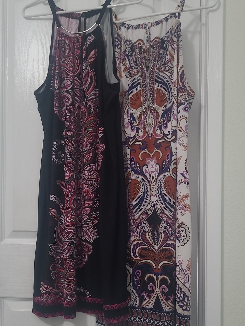 INC Paisley Midi Dresses  in Cream, Purple, Black, Brown, Pink - Picture 16 of 16